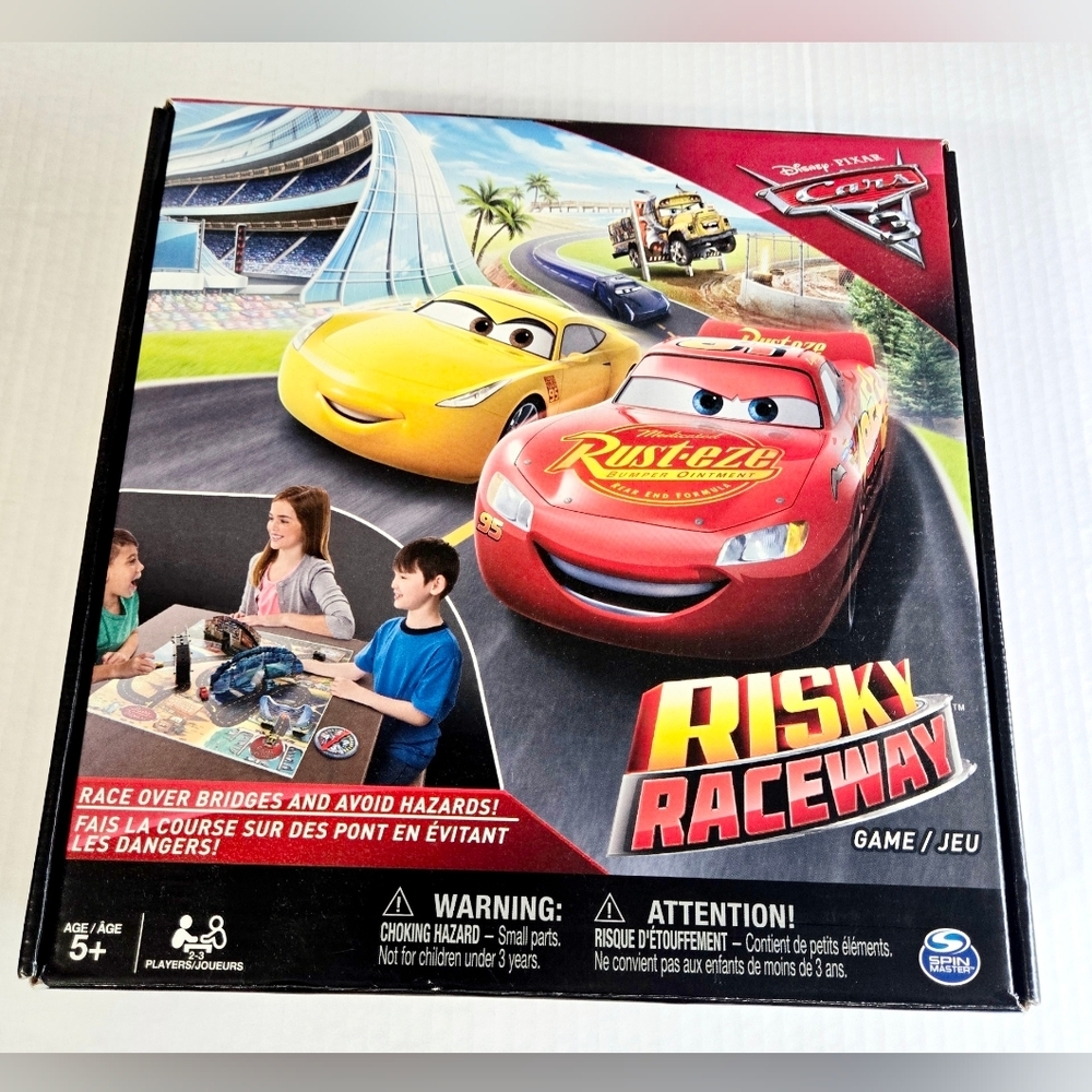 Disney Pixar Cars Radiator Springs Adventure Board Game Complete EUC Kids Family